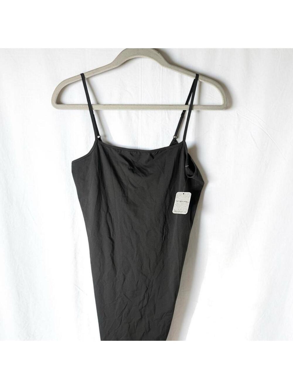 NWT Free People Intimately Seamless Mini Slip Dress Womens Black M/L - Picture 2 of 6